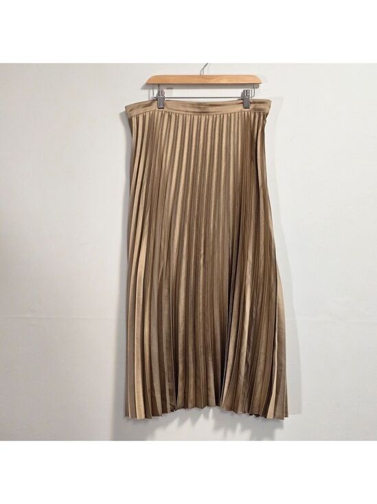 Banana Republic Dresses & Skirts - Banana Republic Beige A-Line Pleated Skirt